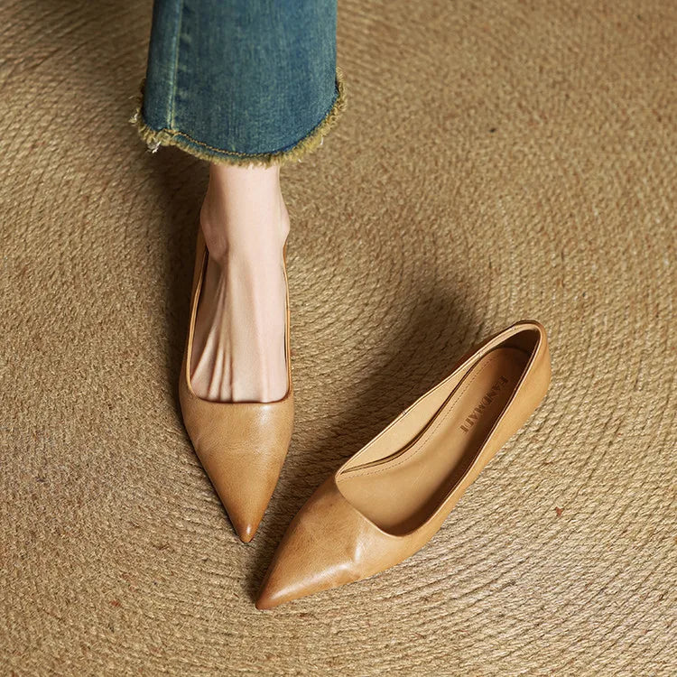 Chaussures à talons en cuir véritable de qualité Anok